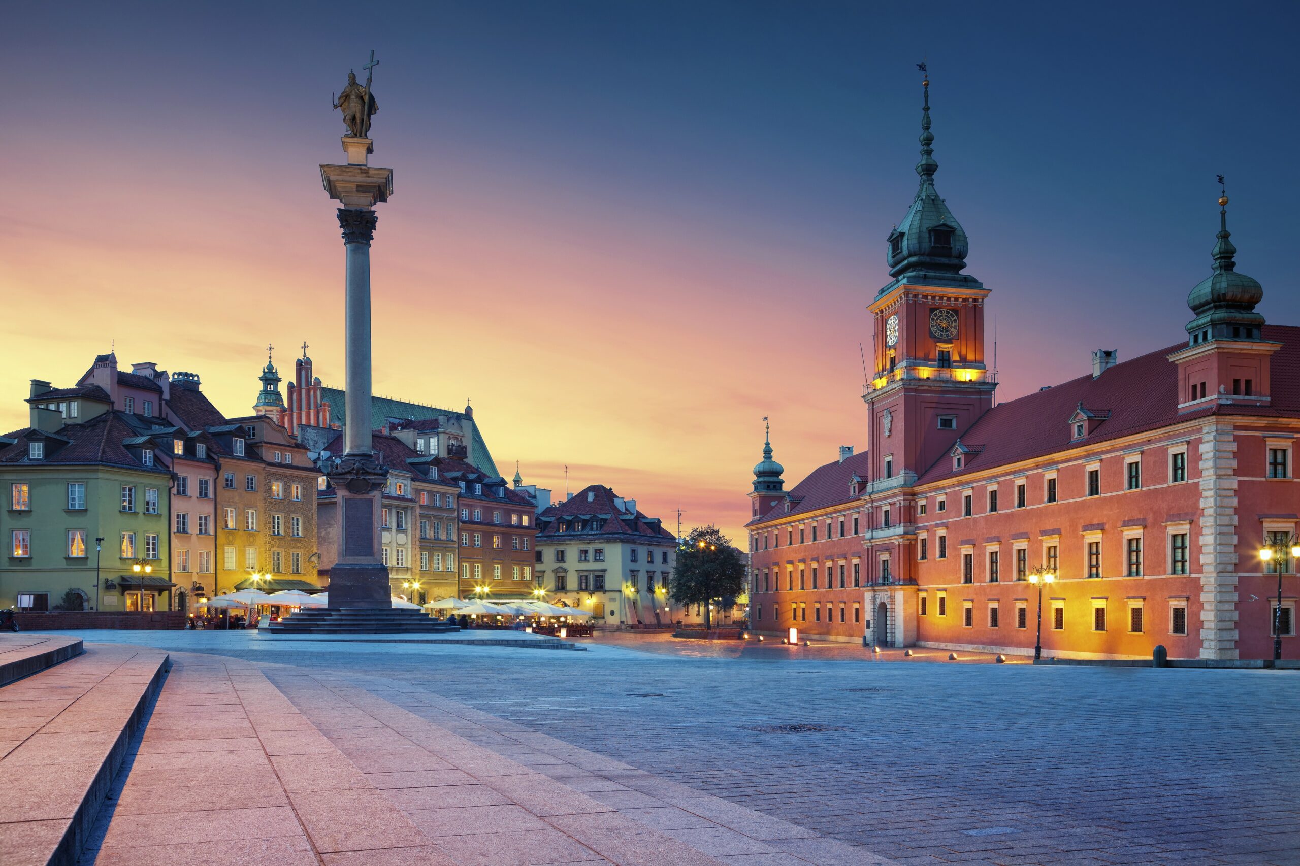 Warsaw Image Of Old Town Warsaw Poland During Sunset Pentrental