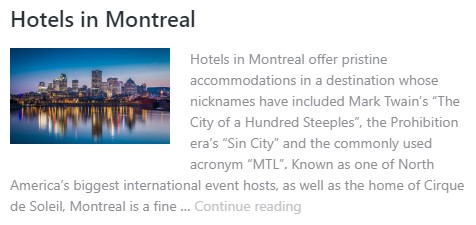Hotels in Montreal