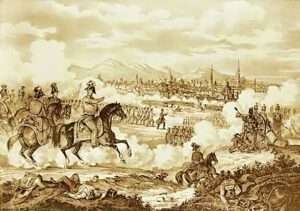 Battle of Milan (August 5–6, 1848), lithograph, 1850, Werner lith.