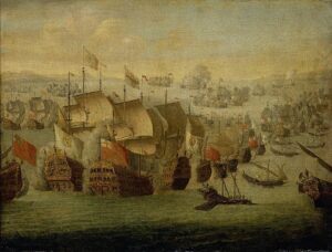 The Battle of Malaga, 13 August 1704, Isaac Sailmaker (1633–1721)