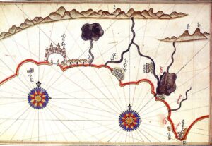 Antalya on the Kitab-Ä± Bahriye (Book of Navigation), Piri Reis (1467 – 1554)