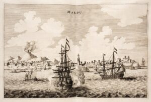 Dutch ships in the harbour of Macau, Johan Nieuhof (1618–1672)